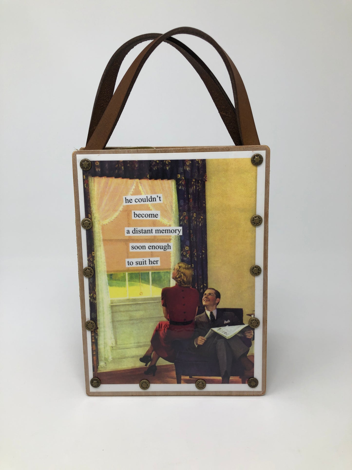Vintage Modern Woman Handbag - Distant Memory