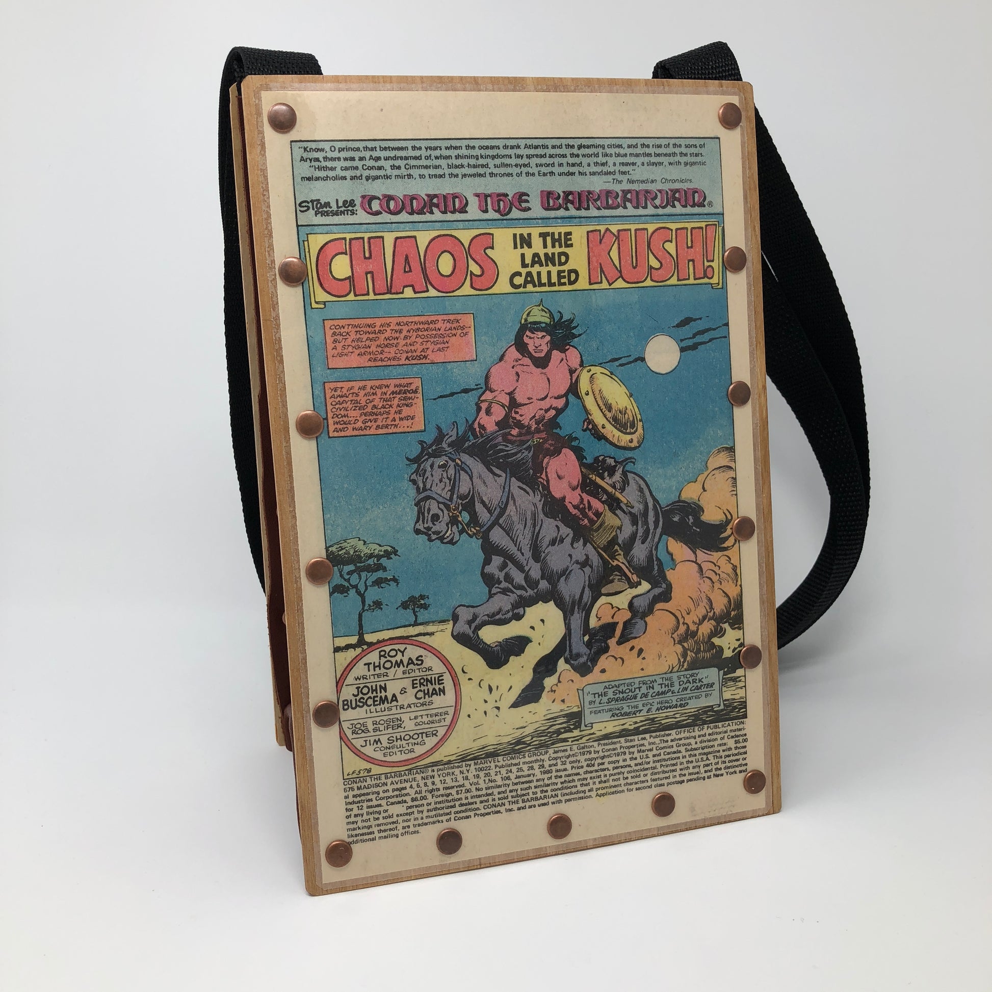 Vintage Conan comic back cover - Chaos in the land called Kush!