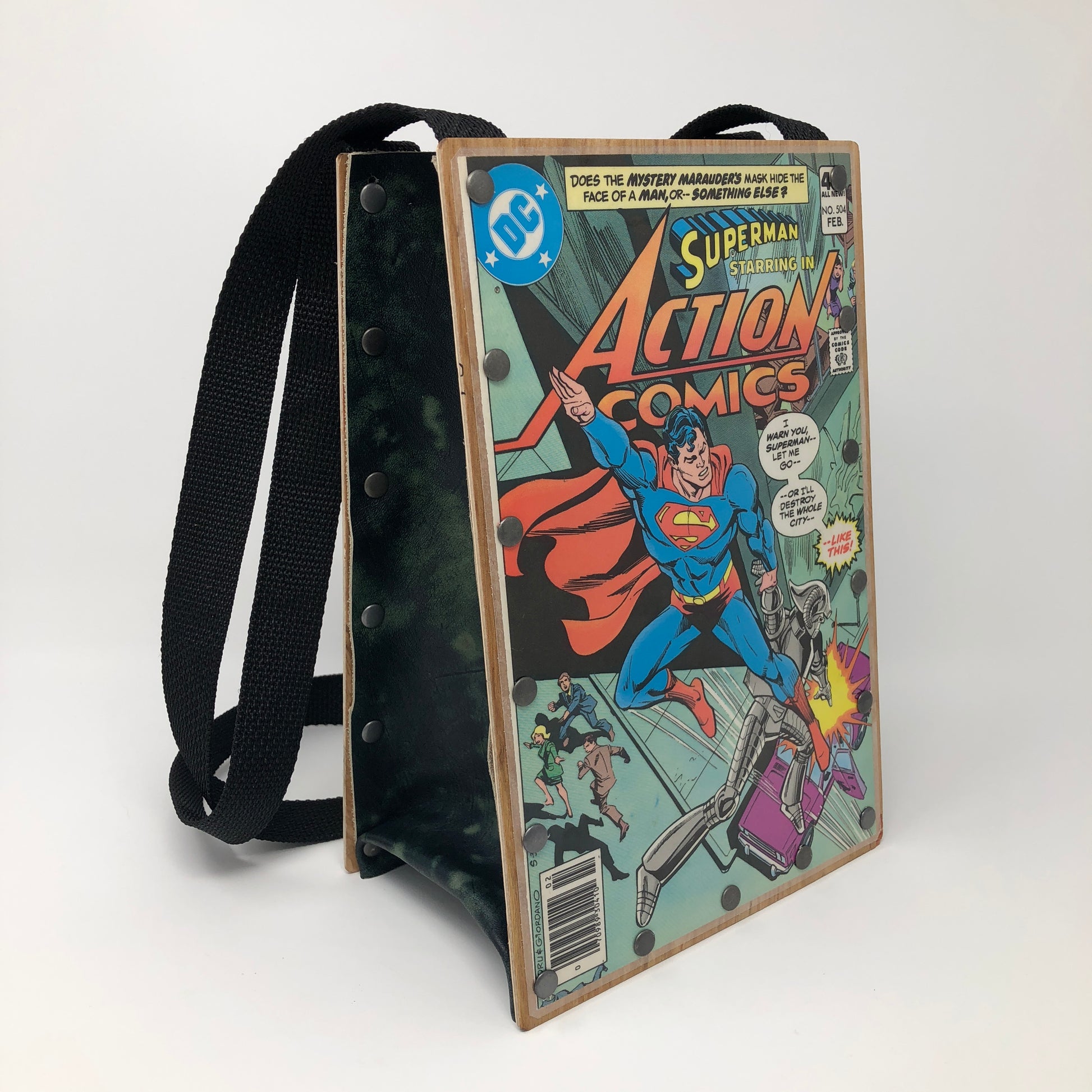 Vintage DC Superman Action Comic book purse - February 1980