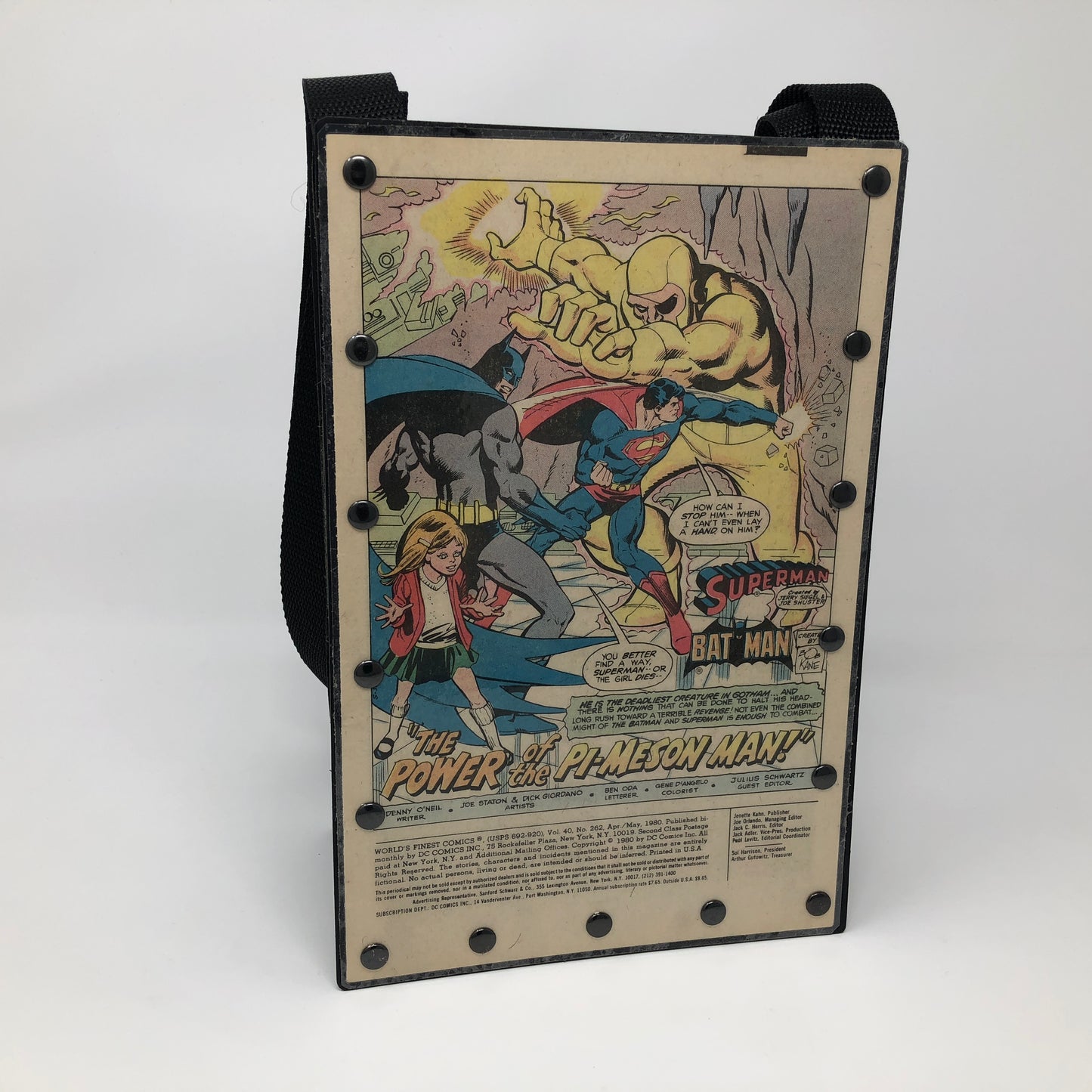 Vintage Comic Book Purse - Superman & Batman 1980