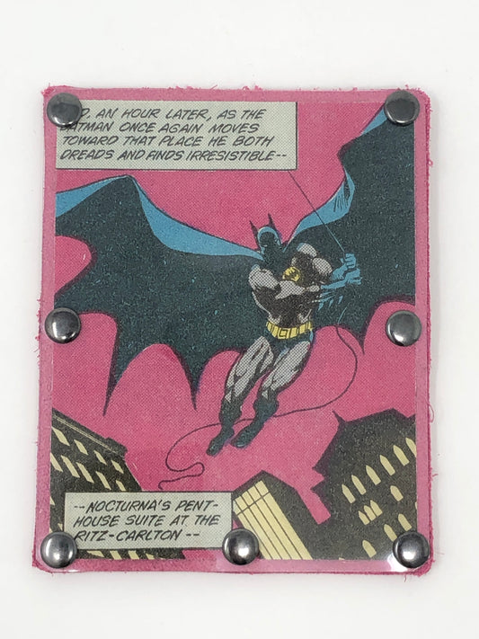 Vintage Comic Book Card Wallet -  Batman in Flight