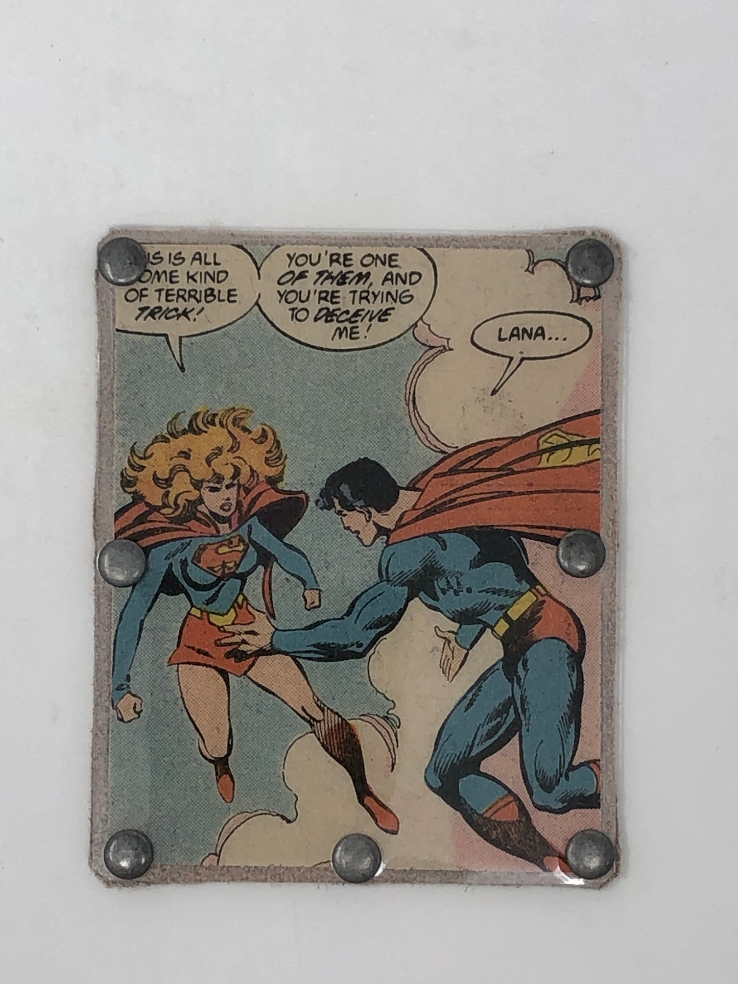 Vintage Comic Book Card Wallet -  Superman and Lana Lang
