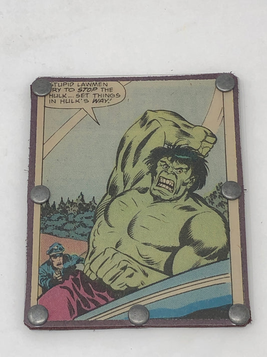 Vintage Comic Book Card Wallet -  Hulk Attack