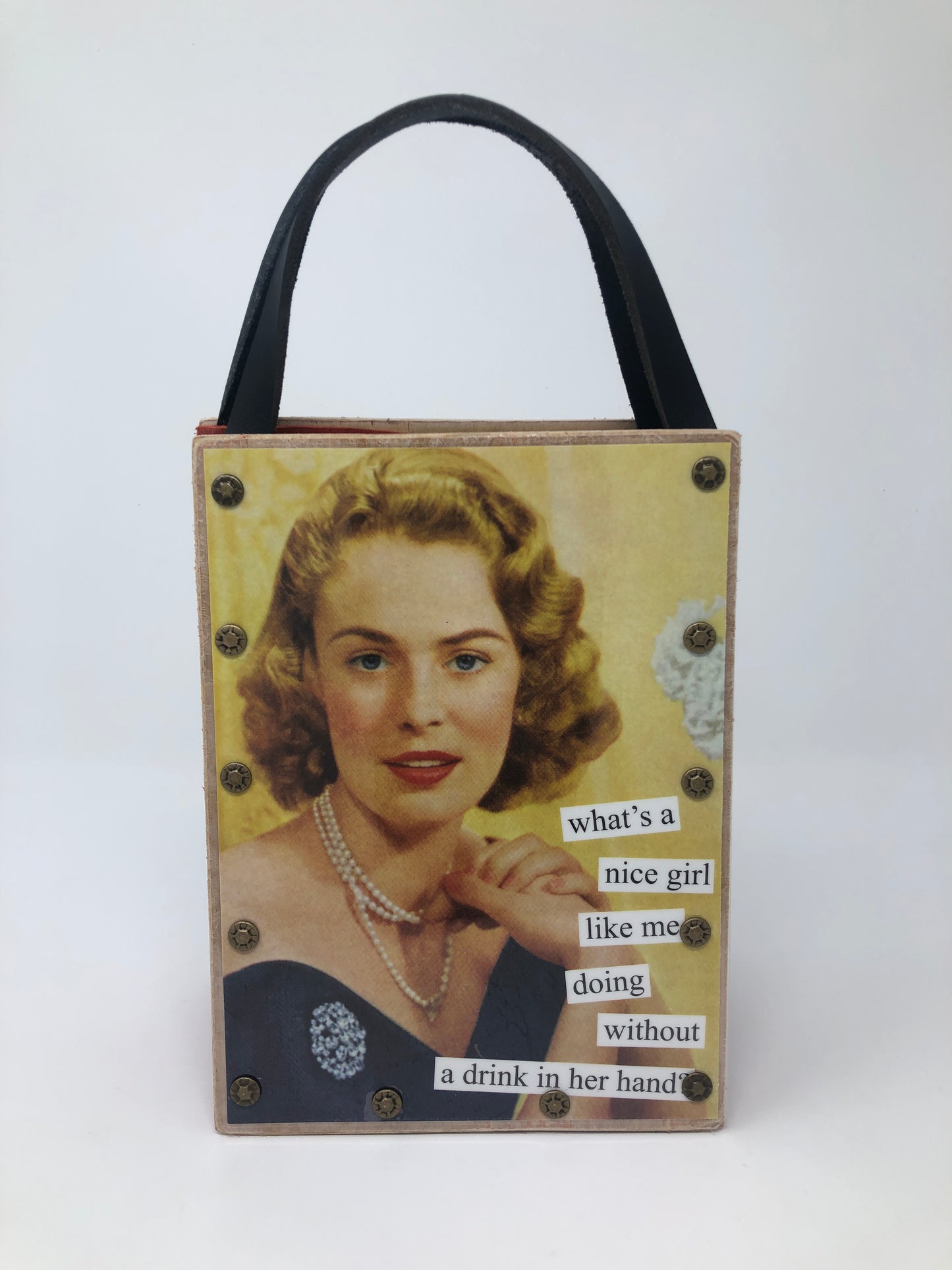 Vintage Modern Woman Handbag - Nice Girl