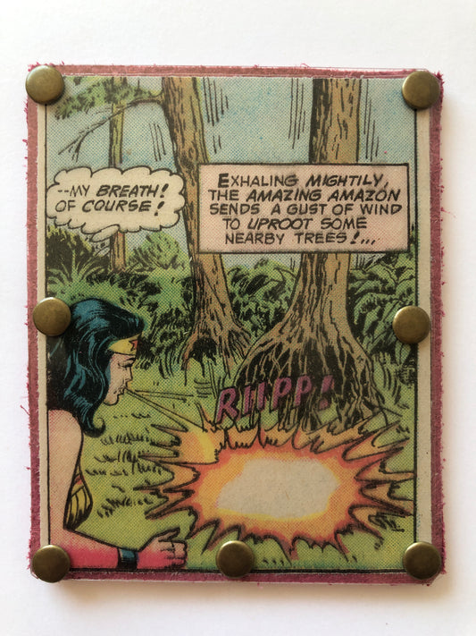 Vintage Comic Book Card Wallet -  Wonder Woman Amazing Amazon