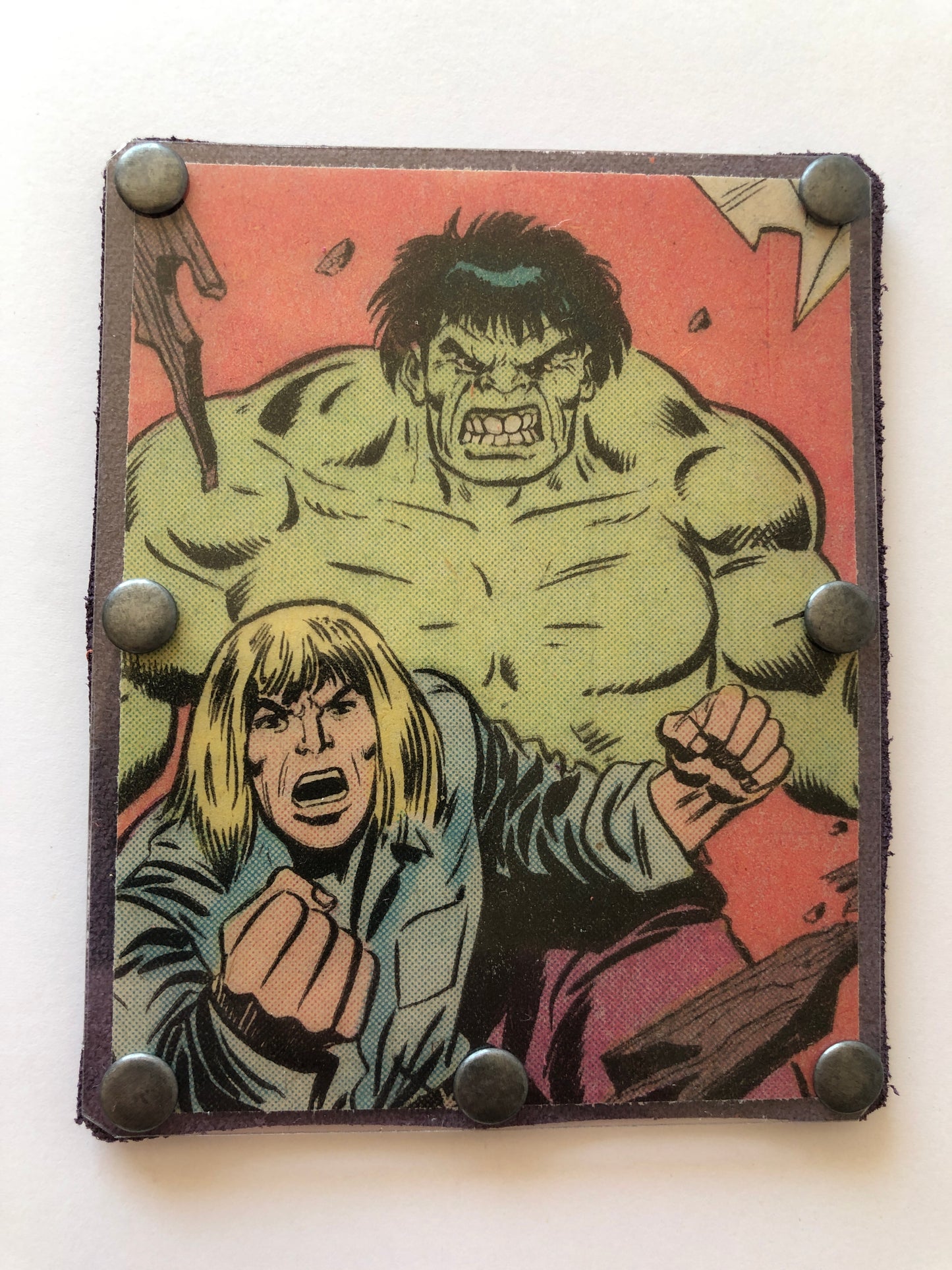 Vintage Comic Book Card Wallet -  David Banner & Hulk