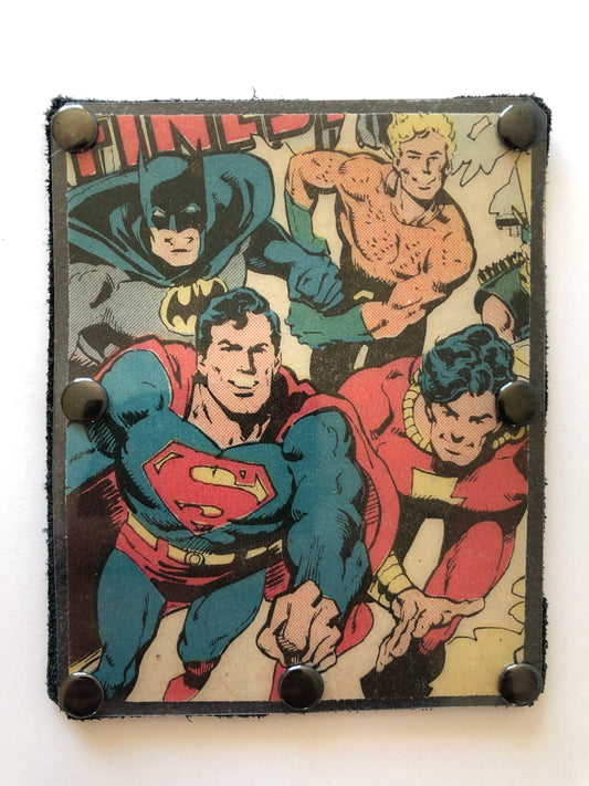 Vintage Comic Book Card Wallet -  Super Heroes
