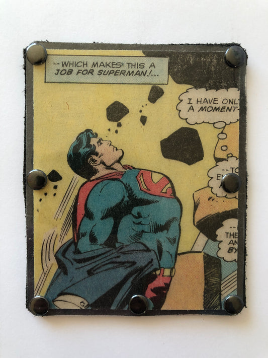 Vintage Comic Book Card Wallet -  Job for Superman