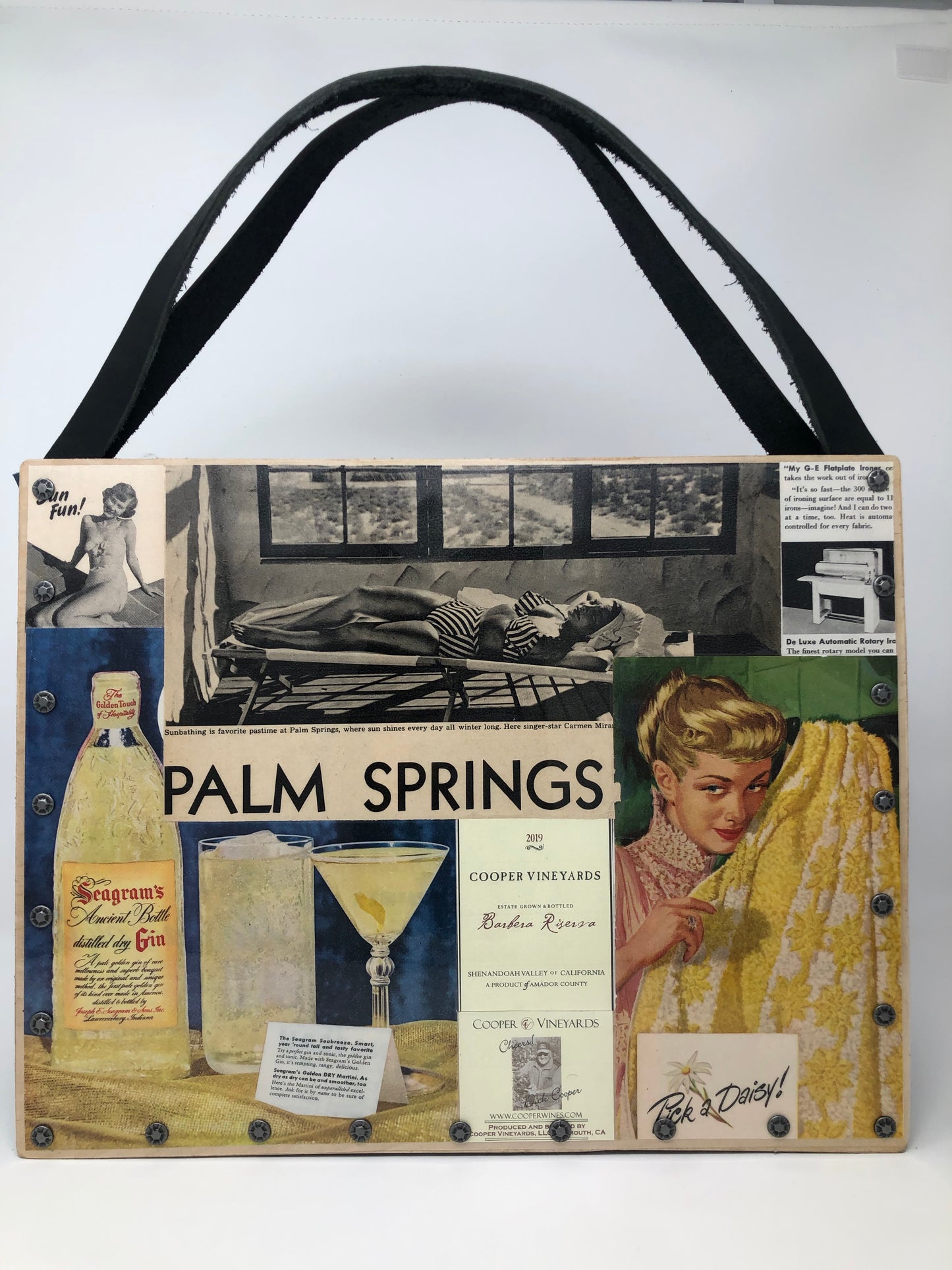 Custom KB Vintage Designs Tote Bag - Vintage Ads 1945-1954