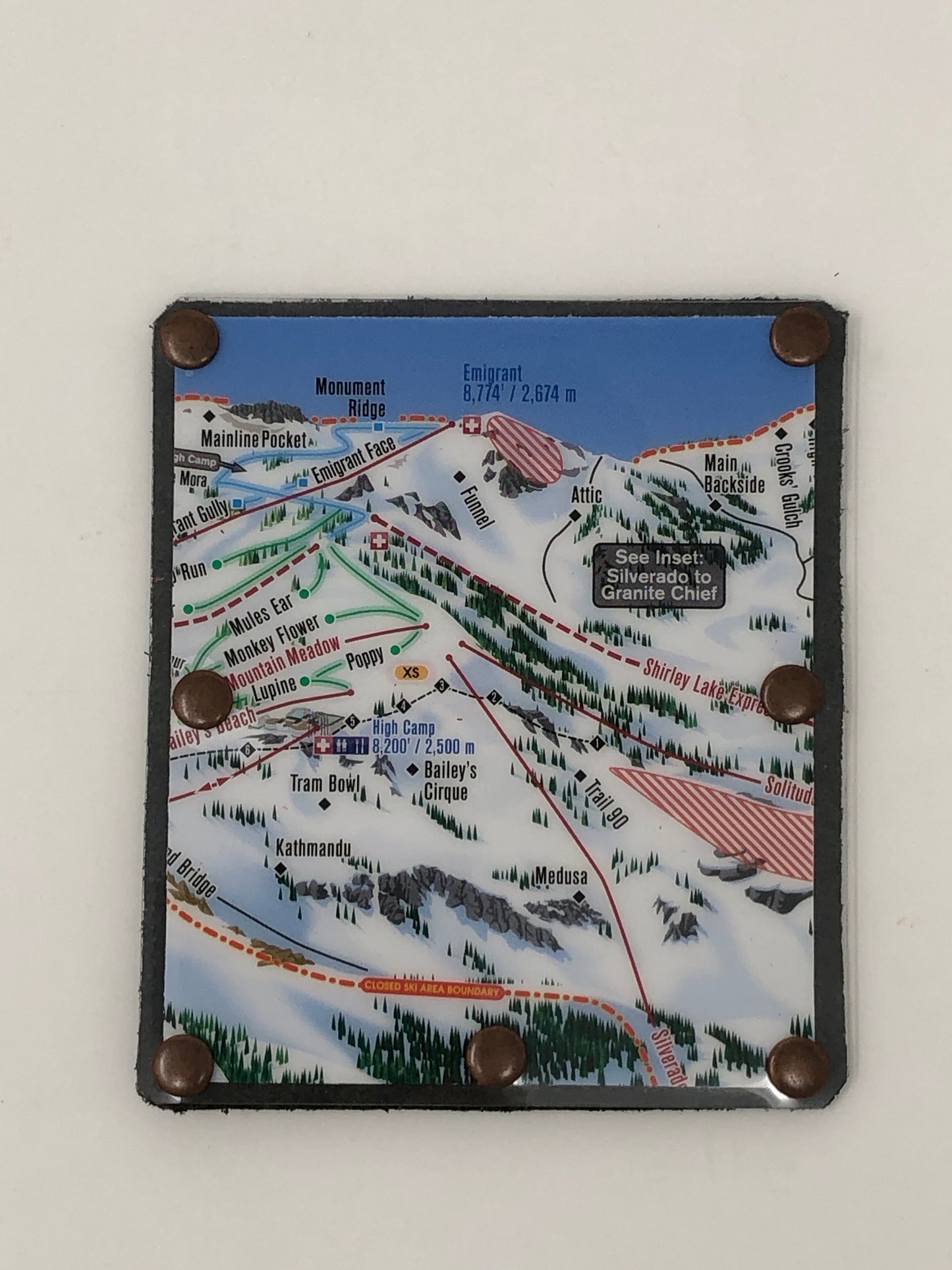 Let it Snow!!! Squaw Valley Monument Ridge Card Wallet